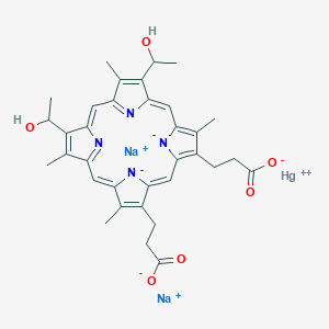 molecular formula C34H34HgN4Na2O6 B098362 Merphyrin CAS No. 15375-94-7