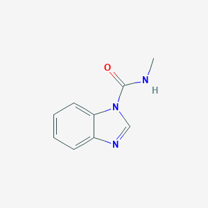 molecular formula C9H9N3O B098363 1H-Benzimidazole-1-carboxamide, N-methyl- CAS No. 23475-48-1