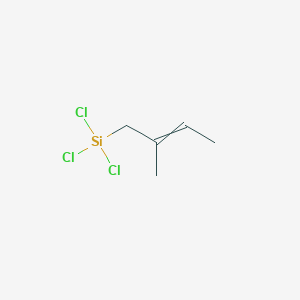 molecular formula C5H9Cl3Si B098369 Silane, trichloro(2-methyl-2-butenyl)- CAS No. 18163-57-0
