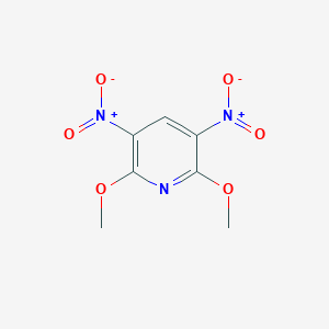 molecular formula C7H7N3O6 B098391 2,6-Dimethoxy-3,5-dinitropyridine CAS No. 18677-42-4