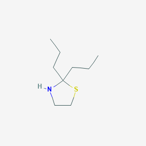 molecular formula C9H19NS B098392 Thiazolidine, 2,2-dipropyl- CAS No. 16763-41-0