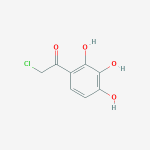 molecular formula C8H7ClO4 B098412 2-Chloro-1-(2,3,4-trihydroxyphenyl)ethan-1-one CAS No. 17345-68-5