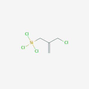 molecular formula C4H6Cl4Si B098420 2-(Chloromethyl)allyltrichlorosilane CAS No. 18147-84-7