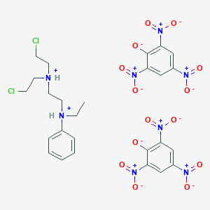 N,N-Bis(2-chloroethyl)-N'-ethyl-N'-phenylethylenediamine dipicrate