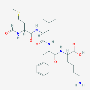 molecular formula C27H43N5O6S B009844 N-Formylmethionylleucylphenylalanyllysine CAS No. 104180-18-9
