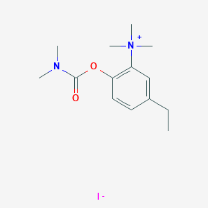 [2-(Dimethylcarbamoyloxy)-5-ethylphenyl]-trimethylazanium iodide