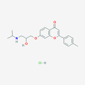 4'-Methyl-7-(2-hydroxy-3-isopropylaminopropoxy)flavone hydrochloride