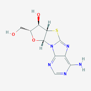 (11S,12R,13R,15R)-6-Amino-13-(hydroxymethyl)-14-oxa-10-thia-1,3,5,8-tetrazatetracyclo[7.6.0.02,7.011,15]pentadeca-2,4,6,8-tetraen-12-ol