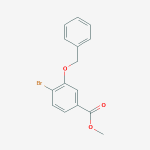 molecular formula C15H13BrO3 B098477 Methyl 3-(benzyloxy)-4-bromobenzoate CAS No. 17054-26-1