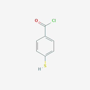 molecular formula C7H5ClOS B009848 4-Sulfanylbenzoyl chloride CAS No. 110922-46-8