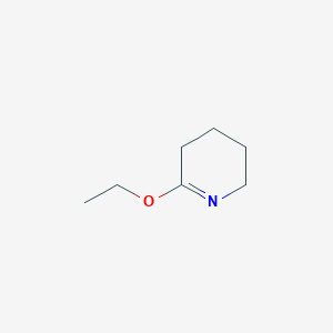 molecular formula C7H13NO B098500 6-Ethoxy-2,3,4,5-tetrahydropyridine CAS No. 15200-13-2