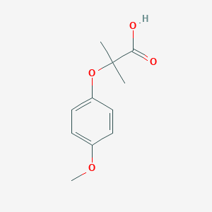 molecular formula C11H14O4 B098502 2-(4-Methoxyphenoxy)-2-methylpropanoic acid CAS No. 17509-54-5