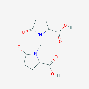 molecular formula C11H14N2O6 B098519 1,1'-Methylenebis(5-oxo-DL-proline) CAS No. 16473-66-8