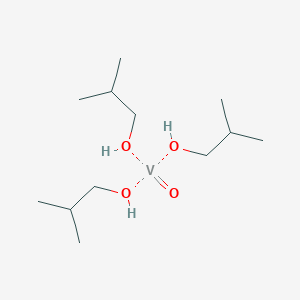molecular formula C12H30O4V B098522 Vanadium, tris(2-methyl-1-propanolato)oxo-, (T-4)- CAS No. 19120-62-8
