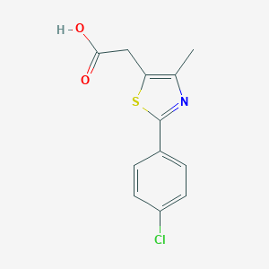 2-(p-Chlorophenyl)-4-methyl-5-thiazoleacetic acid