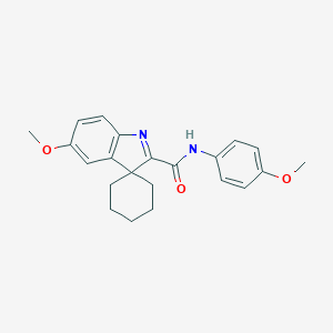 5'-methoxy-N-(4-methoxyphenyl)spiro[cyclohexane-1,3'-indole]-2'-carboxamide
