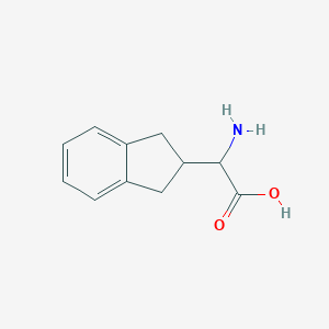 molecular formula C11H13NO2 B098542 2-amino-2-(2,3-dihydro-1H-inden-2-yl)acetic acid CAS No. 16655-90-6