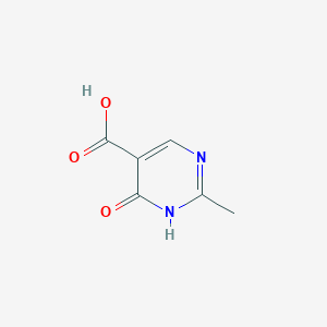 molecular formula C6H6N2O3 B098544 2-Methyl-6-oxo-1,6-dihydropyrimidine-5-carboxylic acid CAS No. 18529-69-6