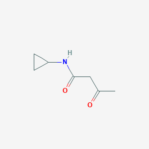 molecular formula C7H11NO2 B009857 N-cyclopropyl-3-oxobutanamide CAS No. 110262-87-8