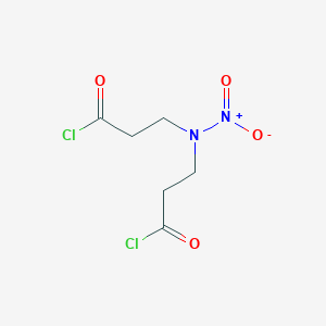 molecular formula C6H8Cl2N2O4 B098570 Propanoyl chloride, 3,3'-(nitroimino)bis- CAS No. 15618-76-5