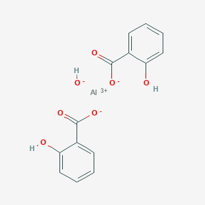 molecular formula C14H11AlO7 B098576 Hydroxyaluminium disalicylate CAS No. 18921-11-4