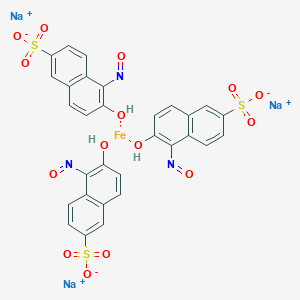 sodium;iron(3+);(5E)-5-oxidoimino-6-oxonaphthalene-2-sulfonate