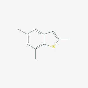molecular formula C11H12S B098592 2,5,7-Trimethyl-1-benzothiophene CAS No. 16587-65-8