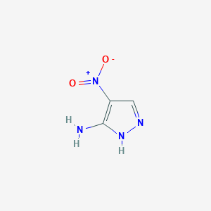 molecular formula C3H4N4O2 B098594 4-nitro-1H-pyrazol-5-amine CAS No. 16115-82-5