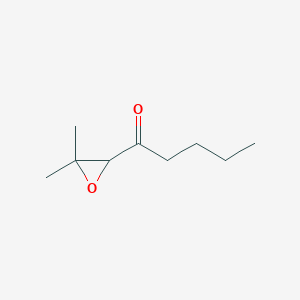 molecular formula C9H16O2 B098596 1-(3,3-Dimethyloxiran-2-yl)pentan-1-one CAS No. 17257-83-9