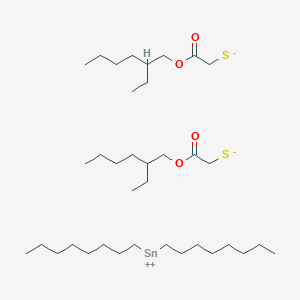 molecular formula C36H72O4S2Sn B098598 2-Ethylhexyl 10-ethyl-4,4-dioctyl-7-oxo-8-oxa-3,5-dithia-4-stannatetradecanoate CAS No. 15571-58-1