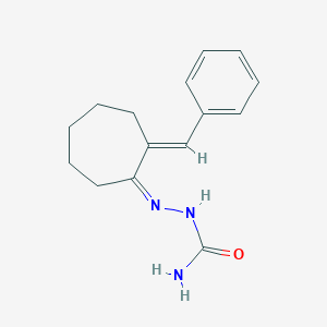 molecular formula C15H19N3O B098609 2-Benzylidenecycloheptanone semicarbazone CAS No. 17026-14-1