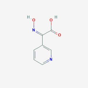 molecular formula C7H6N2O3 B009861 (2Z)-2-hydroxyimino-2-pyridin-3-ylacetic acid CAS No. 105997-36-2