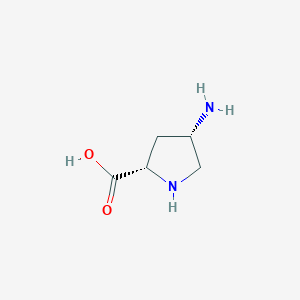 molecular formula C5H10N2O2 B098610 (2S,4S)-4-Aminopyrrolidine-2-carboxylic acid CAS No. 16257-83-3