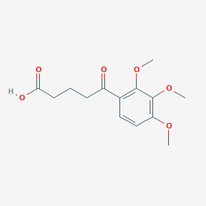 molecular formula C14H18O6 B098614 5-(2,3,4-Trimethoxyphenyl)-5-oxovaleric acid CAS No. 16093-16-6