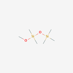 molecular formula C6H18O2Si2 B098615 Disiloxane, methoxypentamethyl- CAS No. 18156-38-2