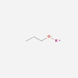 molecular formula C3H8KO B098625 Potassium n-propoxide, in n-propanol CAS No. 16872-93-8