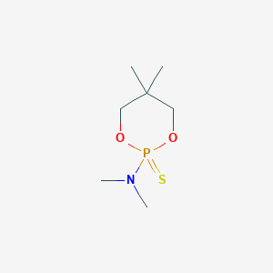molecular formula C7H16NO2PS B098631 2-(Dimethylamino)-5,5-dimethyl-1,3,2lambda~5~-dioxaphosphinane-2-thione CAS No. 15905-28-9