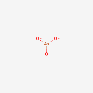 molecular formula AsO3-3 B098632 Trisoxylatoarsine CAS No. 15502-74-6