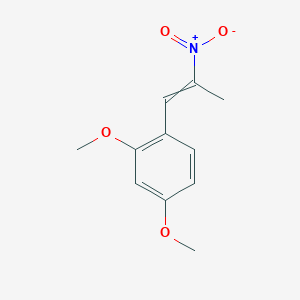 molecular formula C11H13NO4 B098635 2,4-Dimethoxy-1-(2-nitroprop-1-en-1-yl)benzene CAS No. 15804-78-1
