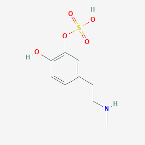 molecular formula C9H13NO5S B009864 Epinine 3-O-sulfate CAS No. 101910-85-4