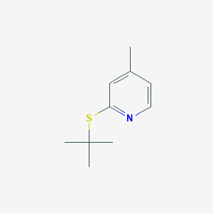 B098640 4-Picoline, 2-(tert-butylthio)- CAS No. 18794-36-0