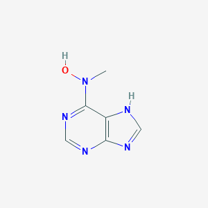 molecular formula C6H7N5O B098649 Adenine, N-hydroxy-N-methyl- CAS No. 19152-70-6