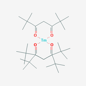 molecular formula C33H60O6Tm B098653 5-Hydroxy-2,2,6,6-tetramethylhept-4-en-3-one;thulium CAS No. 15631-58-0