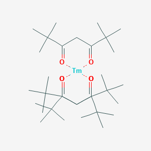 molecular formula C33H60O6Tm B098653 Tris(2,2,6,6-tetramethyl-3,5-heptanedionato)thulium(III) CAS No. 15631-58-0