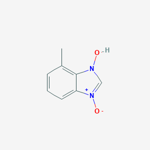 molecular formula C8H8N2O2 B098658 3-Hydroxy-4-methyl-1-oxidobenzimidazol-1-ium CAS No. 15966-50-4