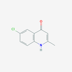 molecular formula C10H8ClNO B098667 6-氯-2-甲基喹啉-4-醇 CAS No. 15644-86-7