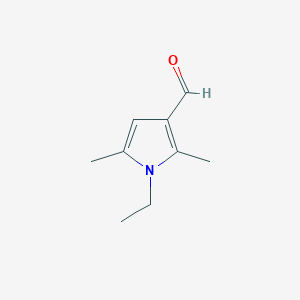 molecular formula C9H13NO B098688 1-乙基-2,5-二甲基-1H-吡咯-3-甲醛 CAS No. 18870-74-1