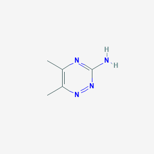 molecular formula C5H8N4 B098693 3-Amino-5,6-dimethyl-1,2,4-triazine CAS No. 17584-12-2