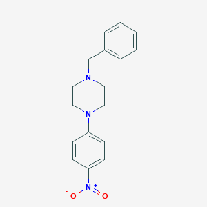 molecular formula C17H19N3O2 B098698 1-苄基-4-(4-硝基苯基)哌嗪 CAS No. 16155-08-1