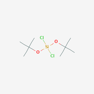 molecular formula C8H18Cl2O2Si B098699 Silane, dichlorobis(1,1-dimethylethoxy)- CAS No. 18395-80-7